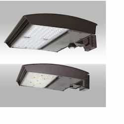 250W LED Area Light w/Wall, Type 3M, 120V-277V, Selectable CCT, Bronze