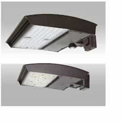 320W LED Area Light w/Wall, Type 4N, 277V-480V, Selectable CCT, Bronze