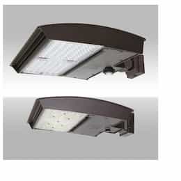 320W LED Area Light w/Adj Wall, Type 3M, 277V-480V, Selectable CCT, BZ
