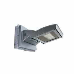 28W LED Wall Light w/ 0 Deg Backup, Type IV, 3200 lm, 120V-277V, 4000K, Silver