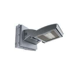 55W LED Wall Light w/ 0 Deg Backup, Type IV, 6250 lm, 120V-277V, 5000K, Silver