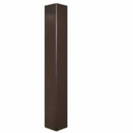 15-Ft 4" Square Pole, 11 Gauge Walls, No Anchor Bolts, No Base Cover