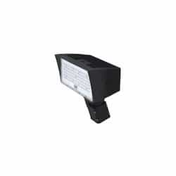 50W LED Medium Flood Light w/ Slipfitter Mount & Photocell, Dim, 6900 lm, 4000K, Bronze