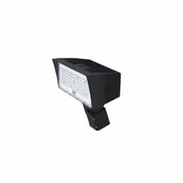 80W LED Medium Flood Light w/ Slipfitter Mount & Photocell, Dim, 5000K, Bronze