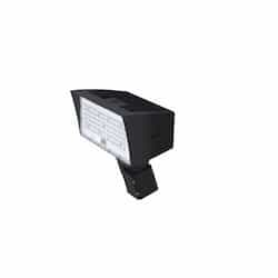 80W LED Medium Flood Light w/ Slipfitter Mount & Photocell, Dim, Wide, 5000K, Bronze