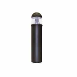 36" 38W LED Bollard, Type VS, Round Dome, 150W MH Retrofit, 3,610 lm, 4000K, Black