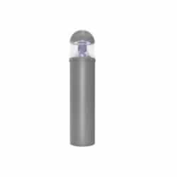 36" 38W LED Bollard, Type VS, Round Dome, 150W MH Retrofit, 3.610 lm, 4000K, Silver