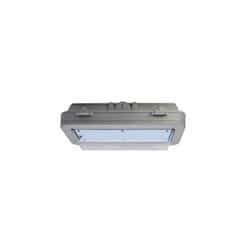 43W Hazard Rated LED Wall Pack, 150W HID Retrofit, 5538 lm, 5000K, Grey