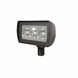 115W Small LED Flood Light, 400W MH Retrofit, 12010 lm, 120V-277V, 4100K, Bronze