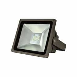 25 Watt LED Small Flood Light, Black, Small Yoke Mount