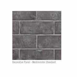 42-in Decorative Panel for Elevation Fireplace, Gray Standard