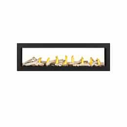 62-in Vector Gas Fireplace, See Through, Direct, Natural Gas