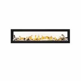 74-in Luxuria Gas Fireplace, See Through, Direct, Natural Gas