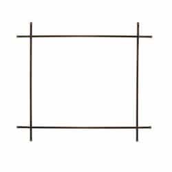 Decorative Accent for Elevation X 36 Fireplace, Straight, Brass