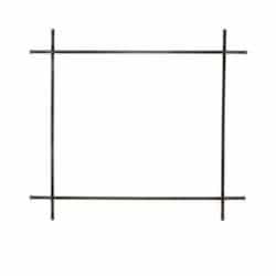 Decorative Accent for Elevation X 42 Fireplace, Straight, Pewter