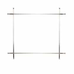 Decorative Accent for Elevation X 42 Fireplace, Straight, Nickel