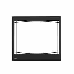 Decorative Safety Barrier for Ascent 36, X 36, X 70 Fireplace, Zen, BK