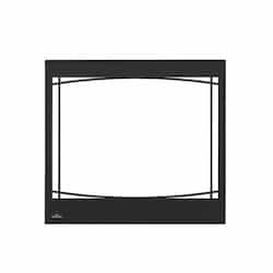 Decorative Safety Barrier for Ascent 46 Series Fireplace, Zen, Black