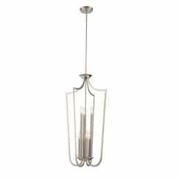 71" Laguna Caged Pendant, Brushed Nickel