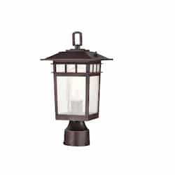 14-in Cove Neck SM Outdoor Post Light Fixture w/o Bulb, 120V, RB
