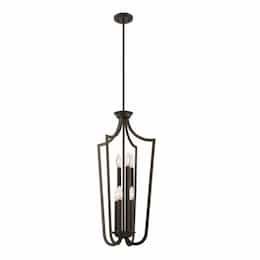 Laguna Caged Pendant, Forest Bronze, 6 Lights