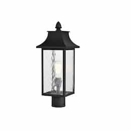 20-in Austen Outdoor Post Light Fixture w/o Bulb, 120V, Matte Black