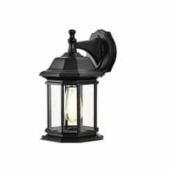 13-in Hopkins LG Outdoor Lantern Fixture w/o Bulb, 120V, Matte Black