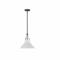 Zelda Steel Pendant Light Fixture w/o Bulb, Medium Base, Black/White