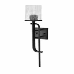 Terrace Wall Sconce Fixture w/o Bulb, 120V, Medium Base, Matte Black