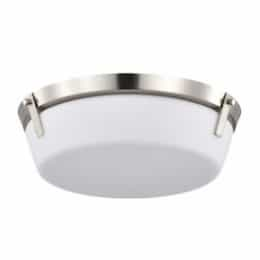 Rowen Flush Mount Fixture w/o Bulbs, 4-Light, 120V, Brushed Nickel