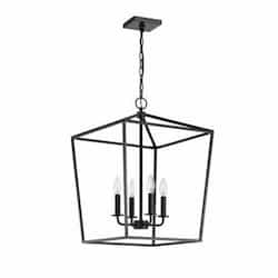 Emma Small Pendant Fixture w/o Bulbs, 4-Light, 120V, Dark Bronze