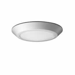 12W LED Flush Mount Light Fixture, Disk Light, Brushed Nickel