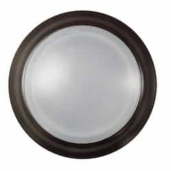 7-in 13W LED Disk Light, Round, Dimmable, 120V, Selectable CCT, Bronze