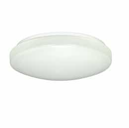 14in LED Flush Mount Light Fixture w/ Occupancy Sensor, White