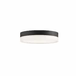 9-in 18W LED Flush Mount, 120V, CCT Selectable, Matte Black