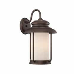 Bethany 9.8W LED Outdoor Large Wall Light, Satin White Glass