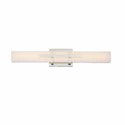 26W Grill LED Wall Sconce, Double, Polished Nickel