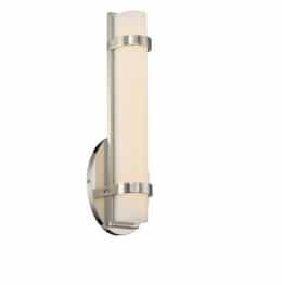 13W Slice LED Wall Sconce, Single, Polished Nickel