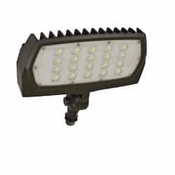 48W LED Flood Light, Adjustable Neck, 5562 Lumens, Bronze, 5000K