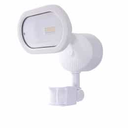14W LED Security Light w/ Motion Sensor, Single Head, White, 3000K