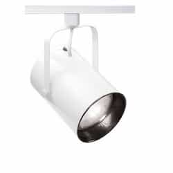 150W Track Light, R40, Straight Cylinder, 1-Light, White