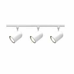 3-Light Track Light Kit, R30, Bullet Cylinder, White