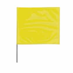 Presco 2-in X 3-in X 18-in Wire Stake Marking Flags, Yellow