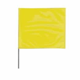 Presco 2-in X 3-in X 18-in Wire Stake Marking Flags, Yellow