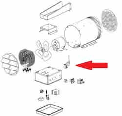 Replacement Thermostat for QWD Series Washdown Unit Heater