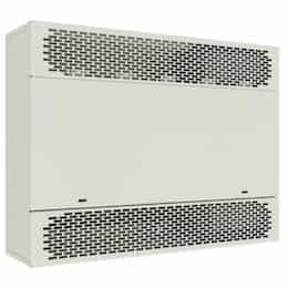 45-in 10kW Cabinet Unit Heater, 34130 BTU/H, 240V, White