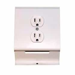 120V Duplex Receptacle for 2500 Series Baseboard Heater, Navajo White