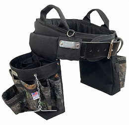 Rack-A-Tiers Electrician's Max Comfort Tool Belt, Small, Camo