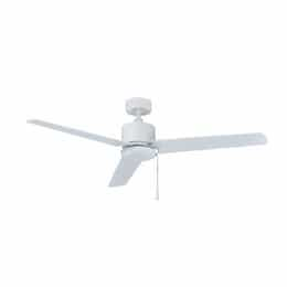 52-in 50W Aldea III Ceiling Fan, 3-White Blades, White