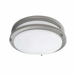 Royal Pacific 16W LED Ceiling Flush Mount Fixture, Dimmable, 3000K, Battery Pack, BN